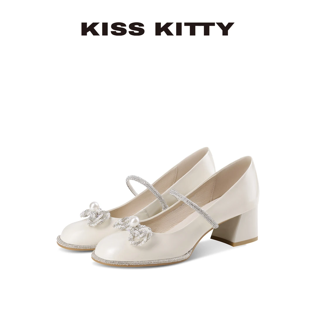 【质感牛皮】蝴蝶结玛丽珍鞋25年秋季新款女单鞋气质增高