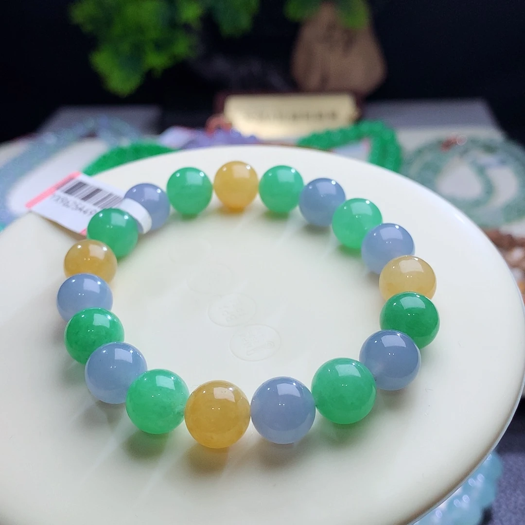 未镶嵌手串翡翠卡10mm