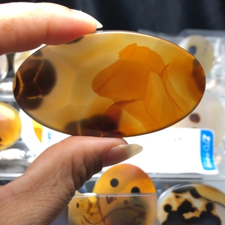 合金玛瑙/玉髓珠宝奇石46有瑕
