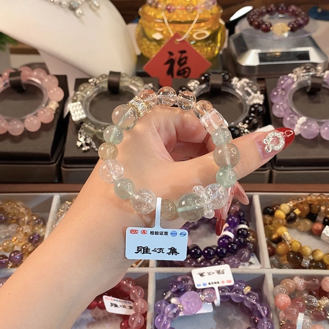 水晶手链未镶嵌G3526单圈颜色微差