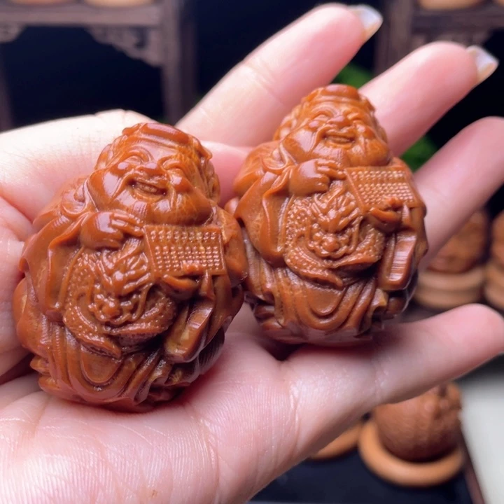 吊坠橄榄核龙财手球