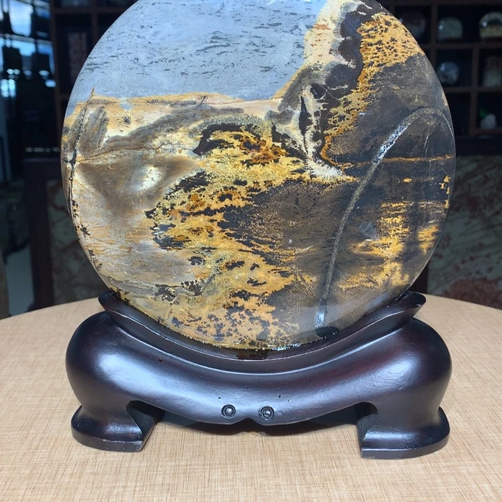 广西国画石摆件,观赏收藏
