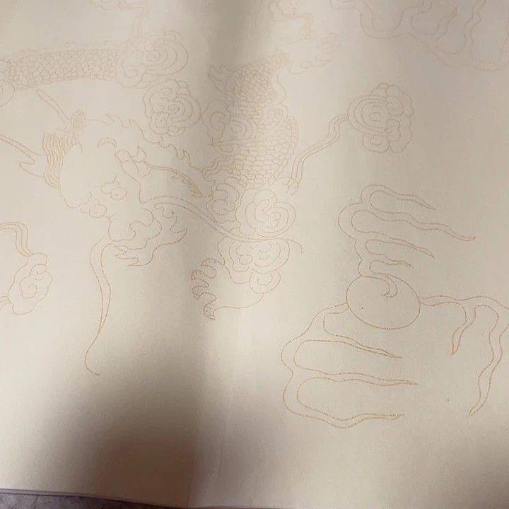 四尺对开仿古描龙50