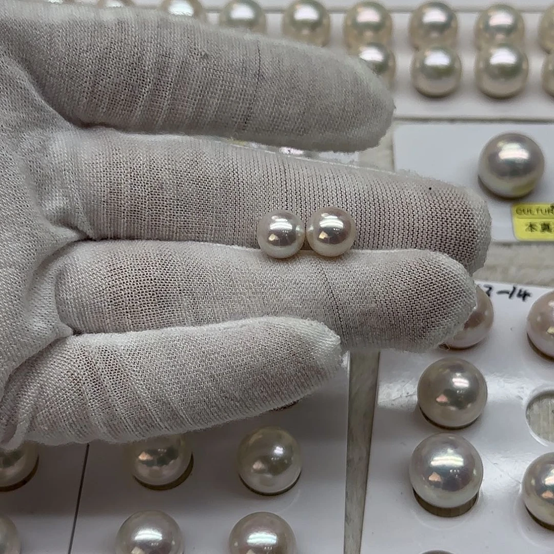 耳饰淡水珍珠未镶嵌8-9