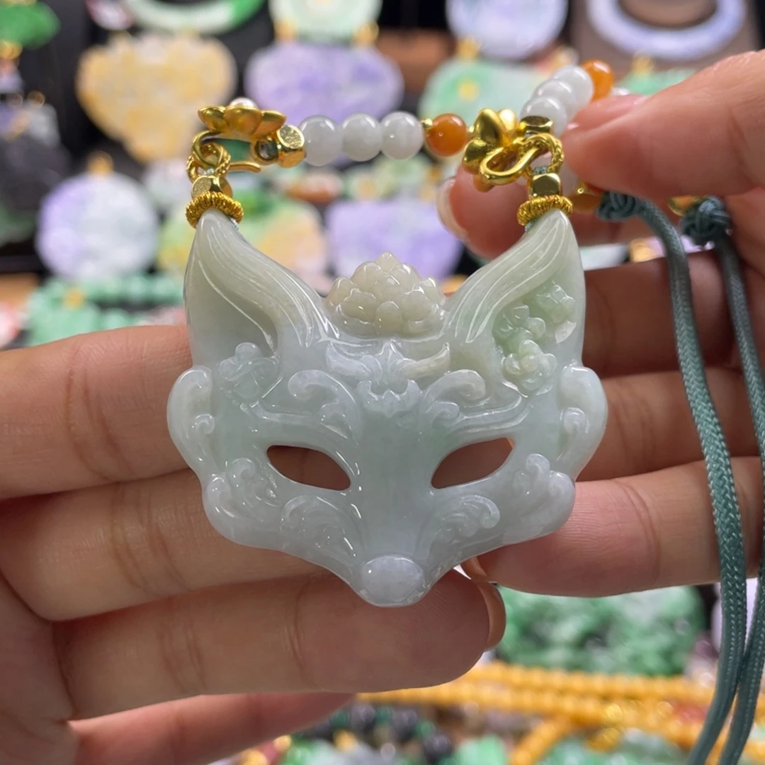翡翠未镶嵌颈饰代编织