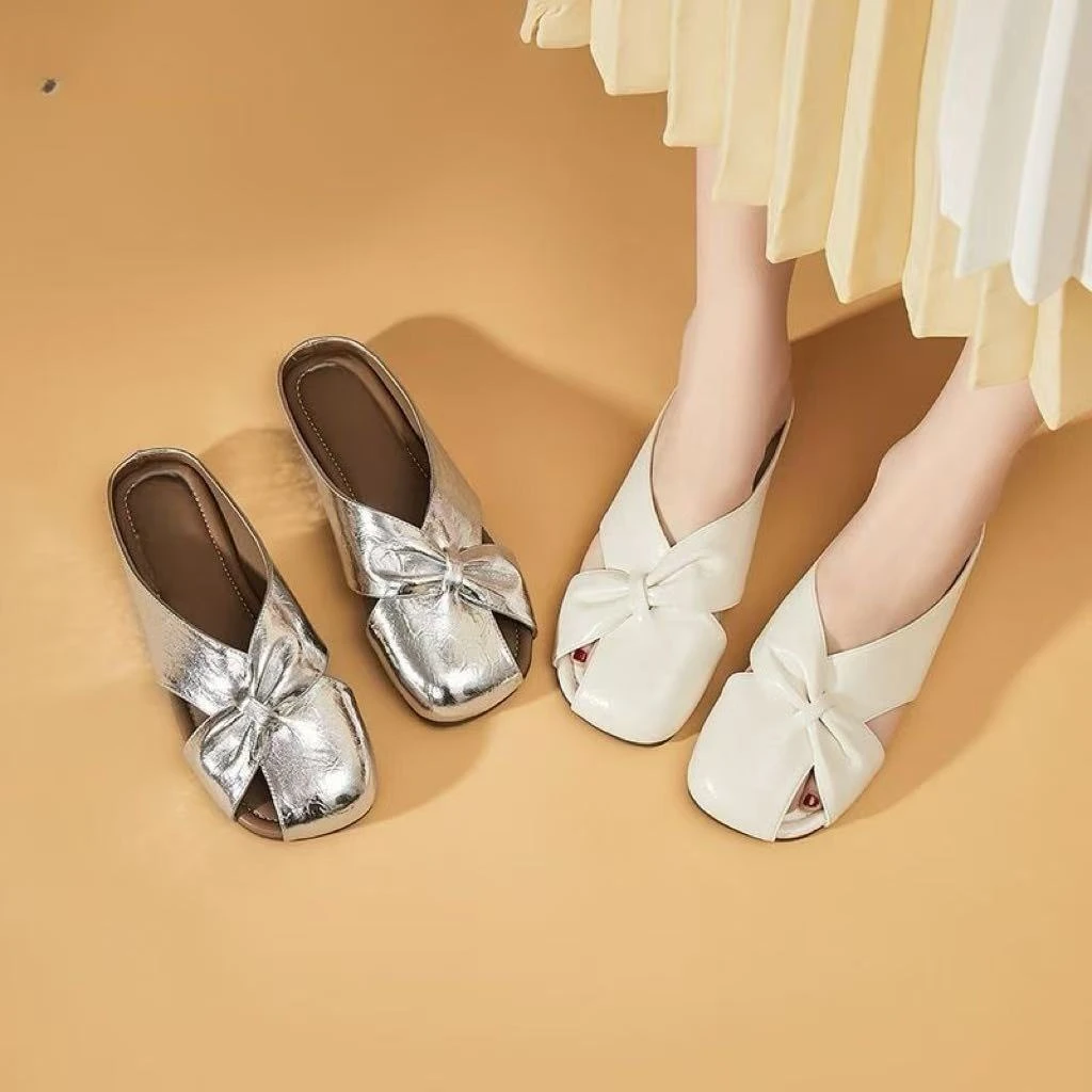 【品牌补贴】平底鞋包头拖平底包头时尚低跟防滑平底拖鞋防滑