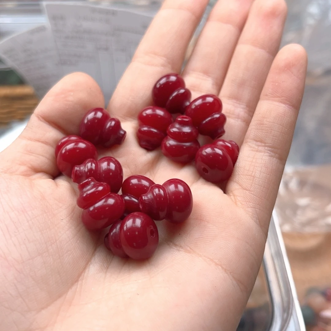 白玉菩提吊坠a/12 10红葫芦