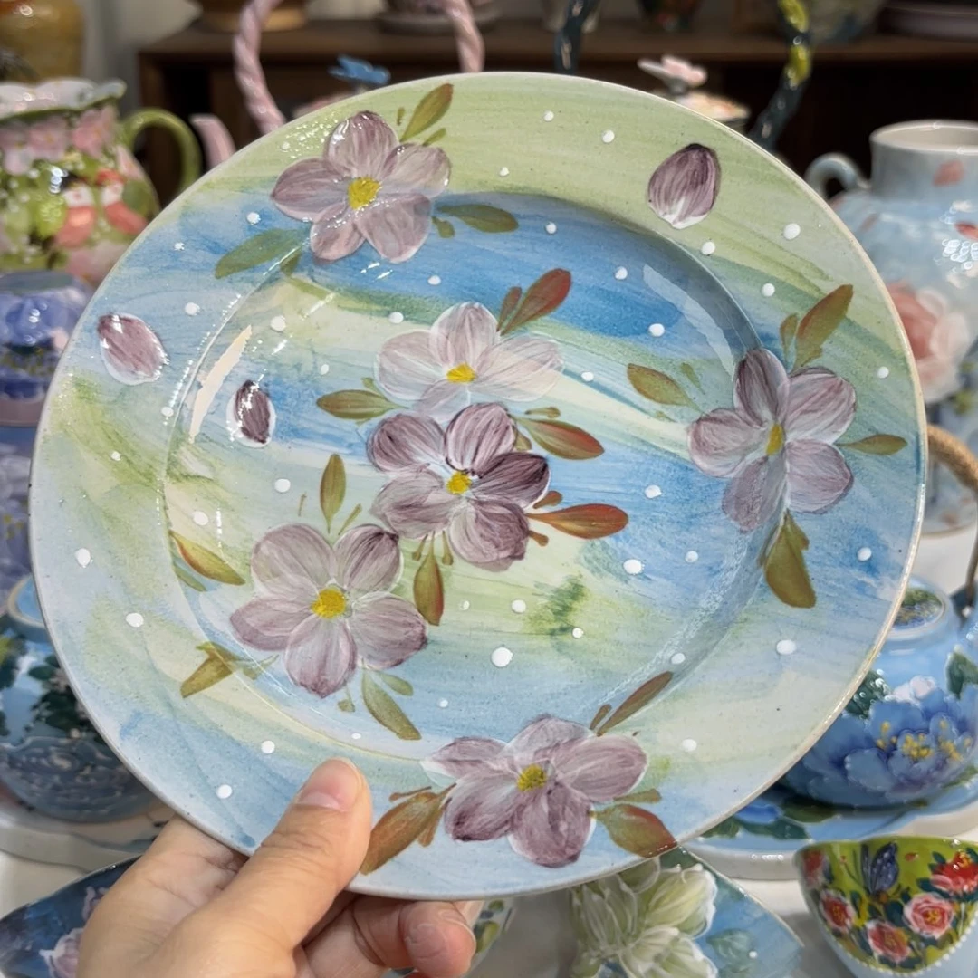 景德镇手绘高温釉下彩陶瓷茶具