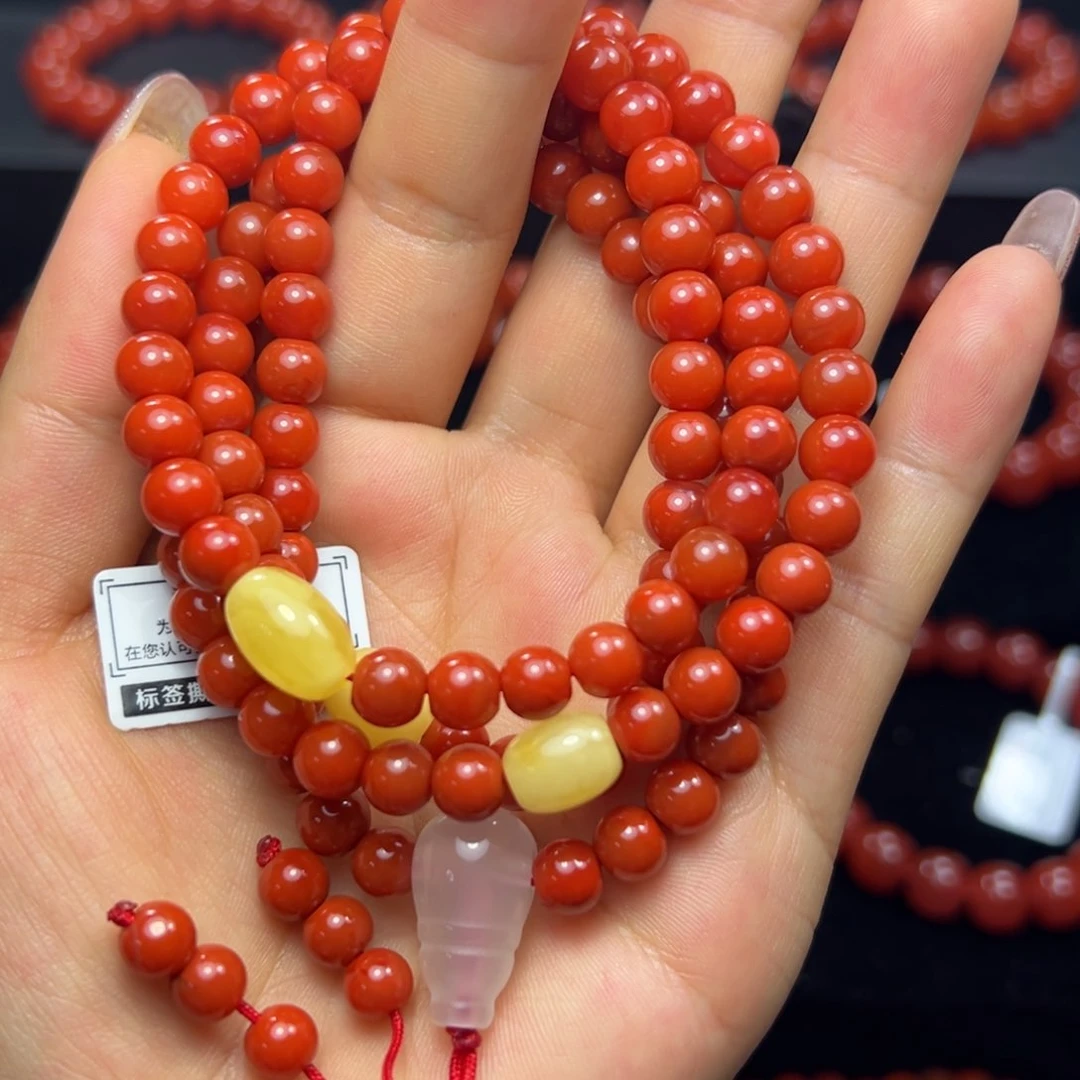 手串未镶嵌南红玛瑙
