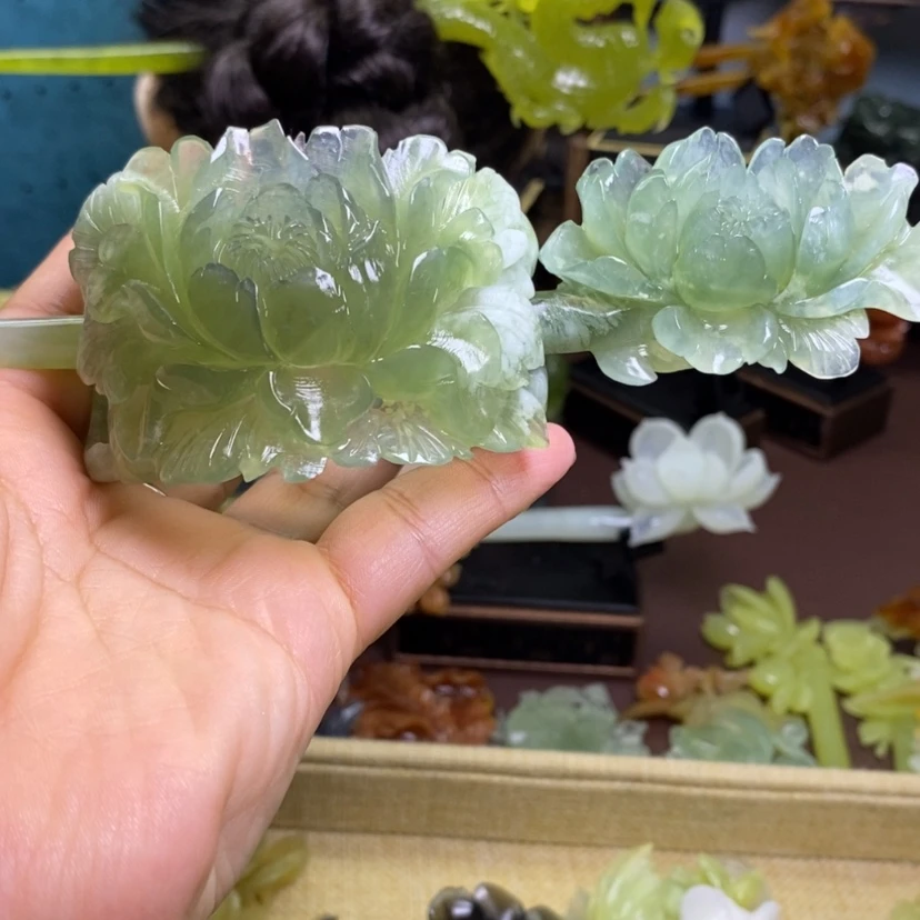 【闪购商品】岫玉发簪发簪盘发发簪未镶嵌樱**舍