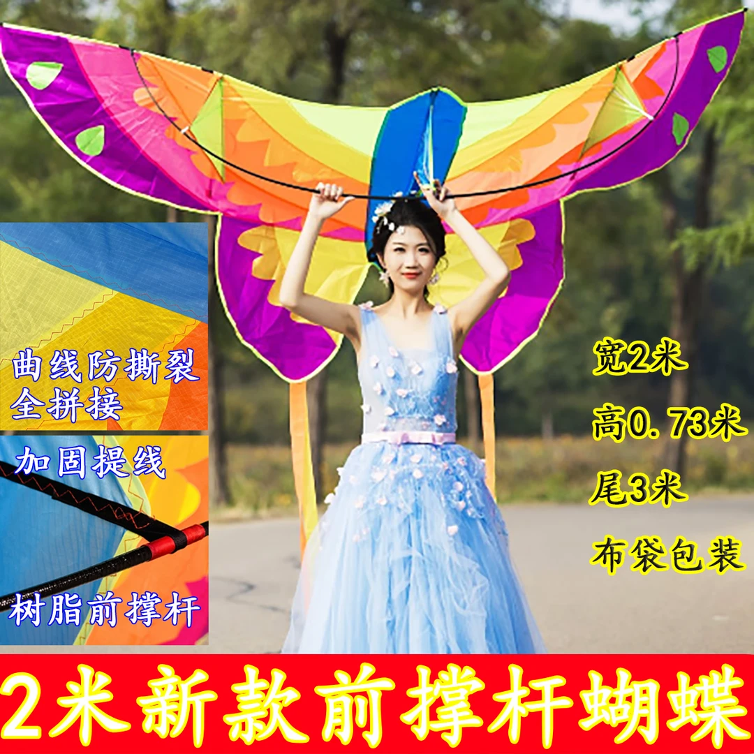 蝴蝶风筝 前撑杆 曲线拼接 好飞