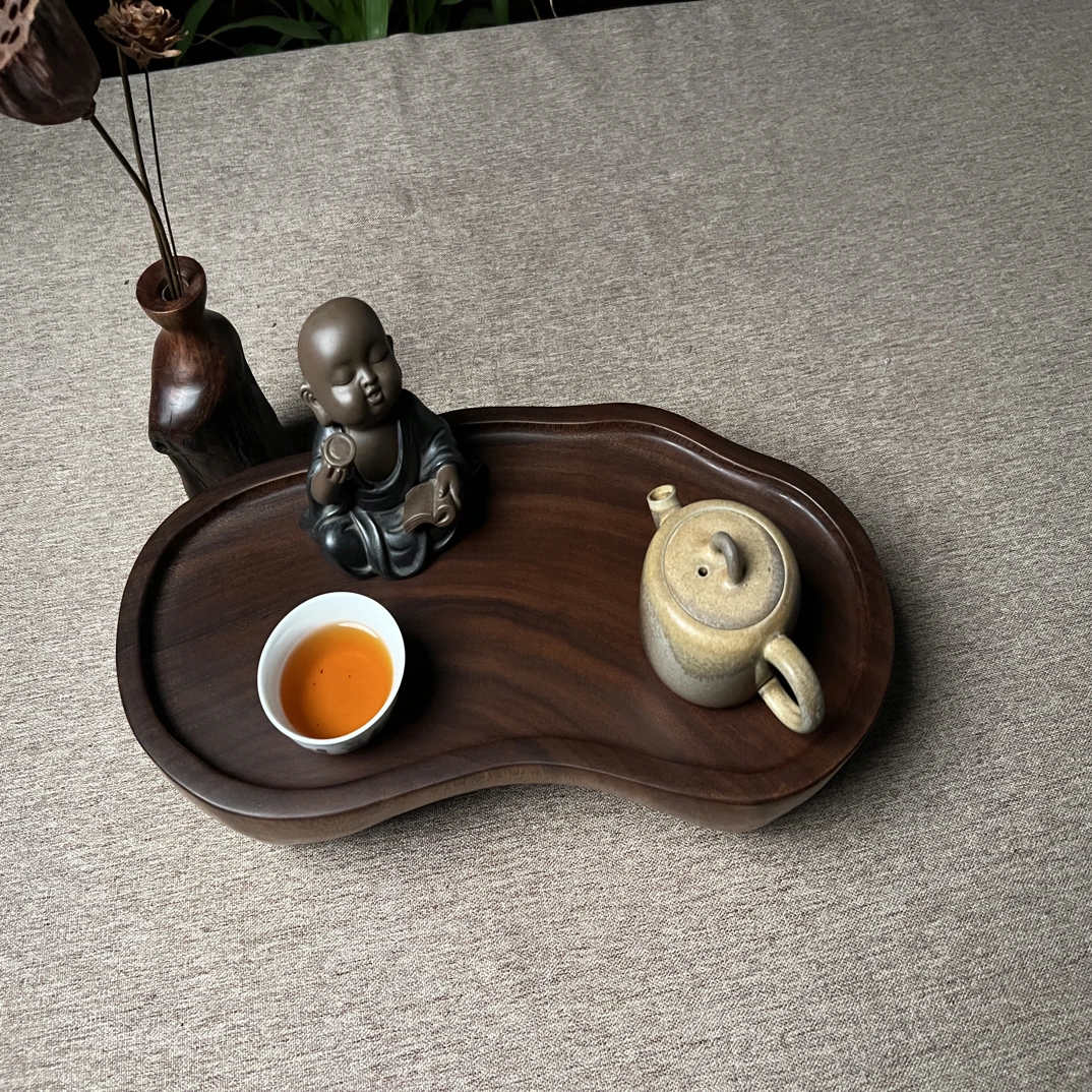 38×19×8南美胡桃木四足干泡台 无暇原木色