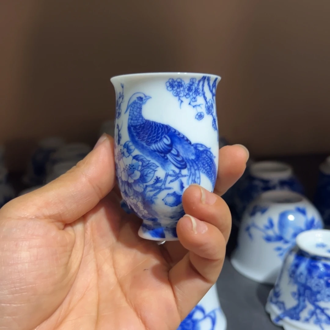 杯子铭墨闻香杯锦鸡