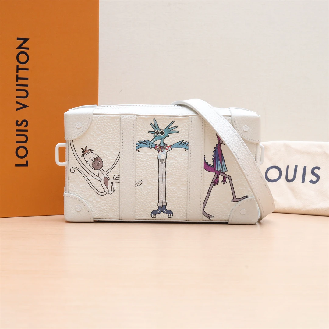 95新 LouisVuitton/路易威登 【娇】斜挎包盒子包 白色P214769970