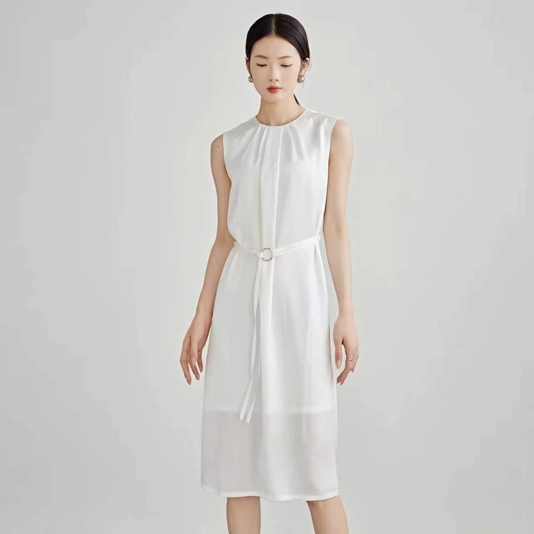 【自营】云舒霞卷I 纯色气质连衣裙 668