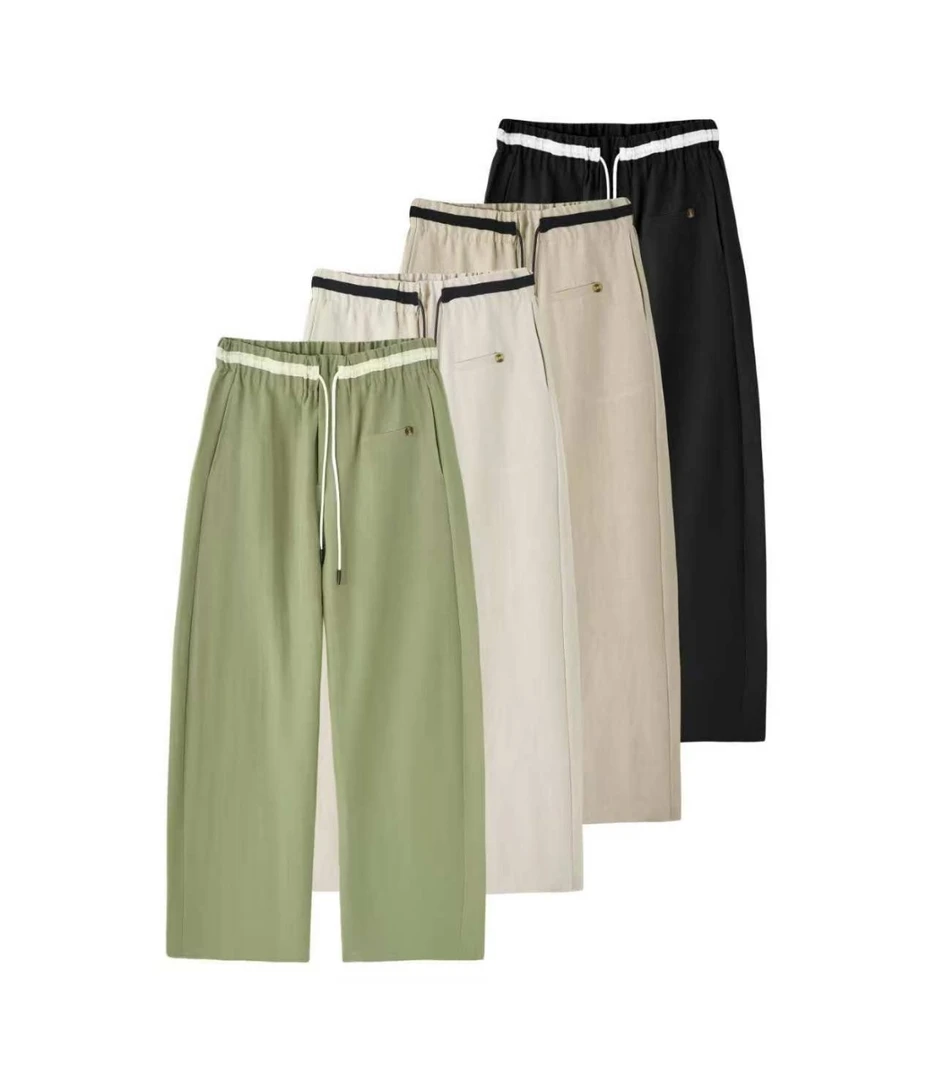 云麻织境 | 女士轻奢莱赛尔混纺亚麻 垂感直筒裤 Y58039