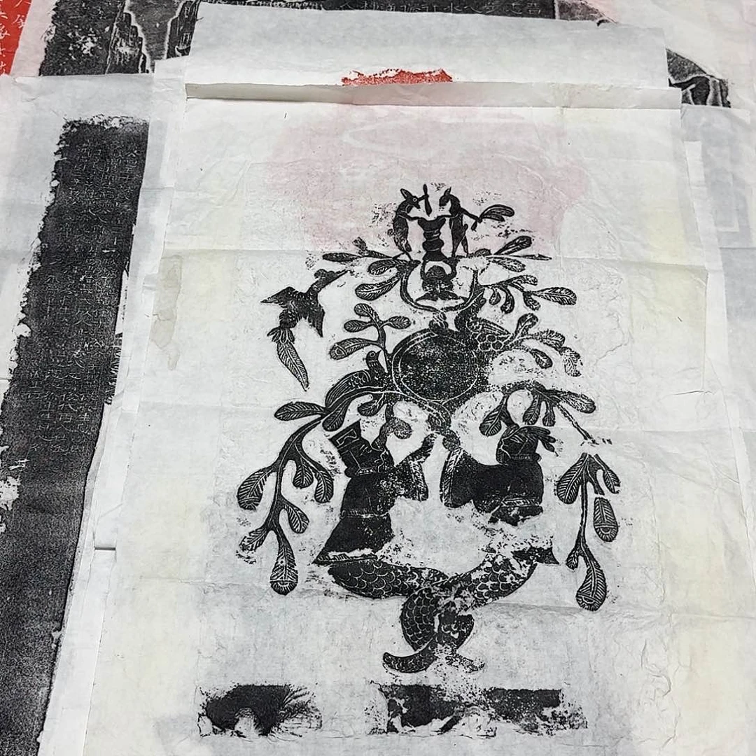 其他拓片用纸玉兔捣药