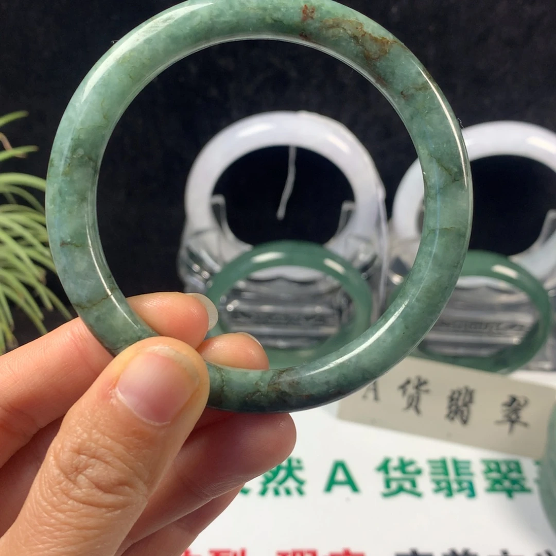 翡翠未镶嵌手镯4号  t57.3圈