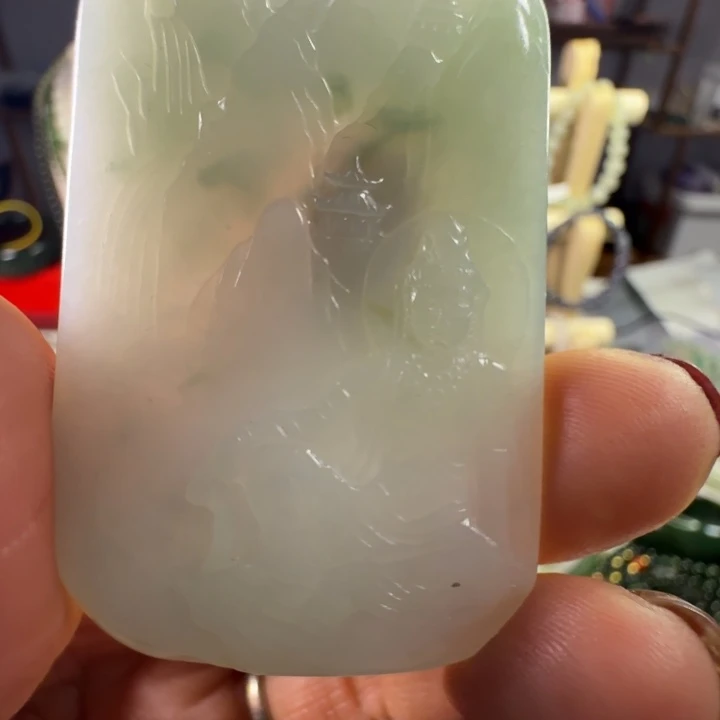 上***善翡翠未镶嵌手链观音