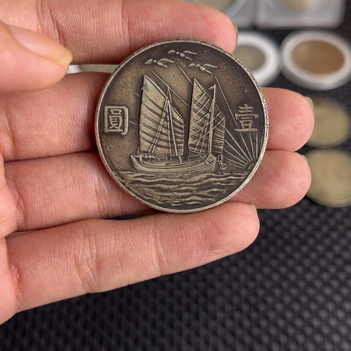 金属大头龙洋船洋工艺品