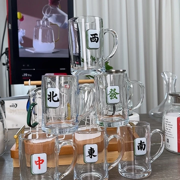 水晶玻璃盖子款六只杯子