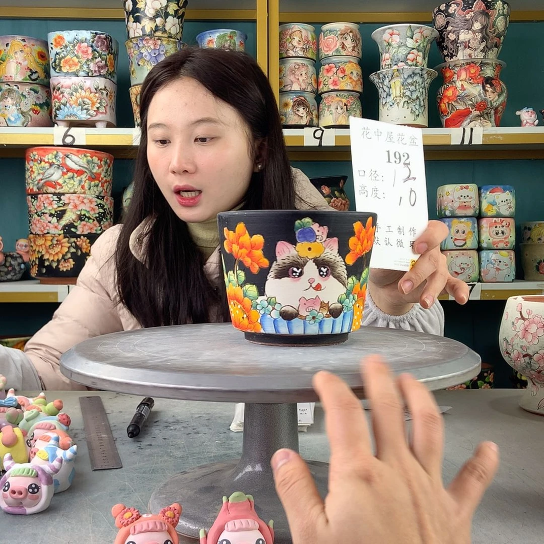 陶景德鎮手工花盆192