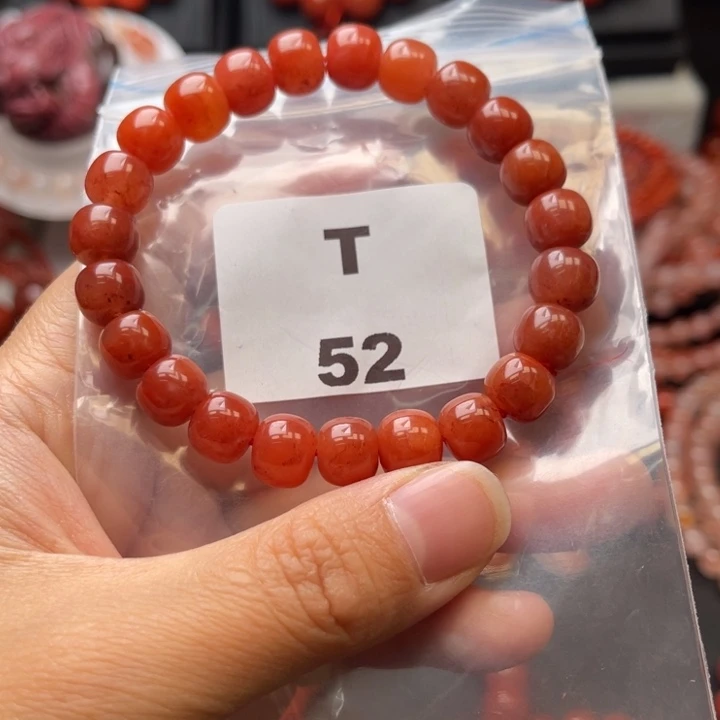 南红玛瑙未镶嵌多样性发货默认微瑕称重9mm