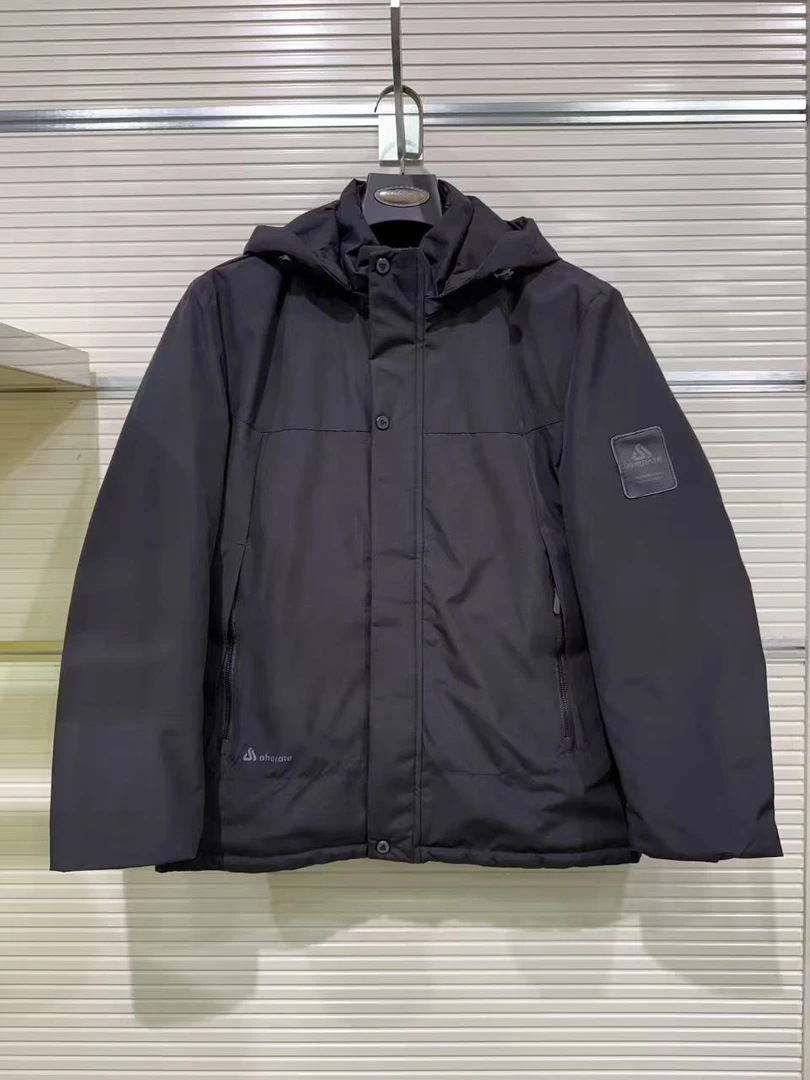 2588-石墨烯蓄热羊毛填充棉服冬季男士户外抗寒连帽防风保暖外套