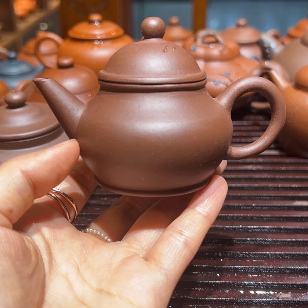 紫砂公道杯九十年代紫泥小芭乐80cc