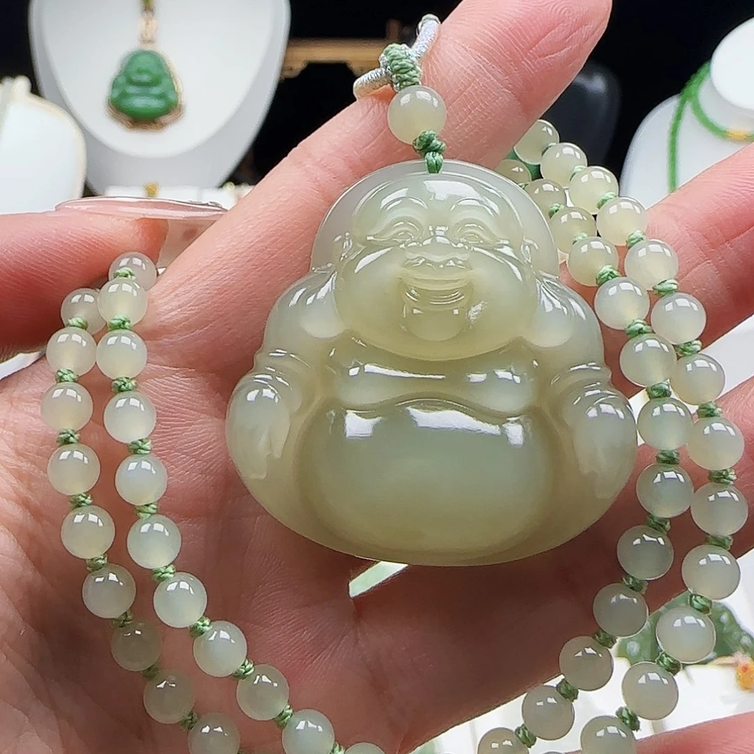 和田玉未镶嵌颈饰40