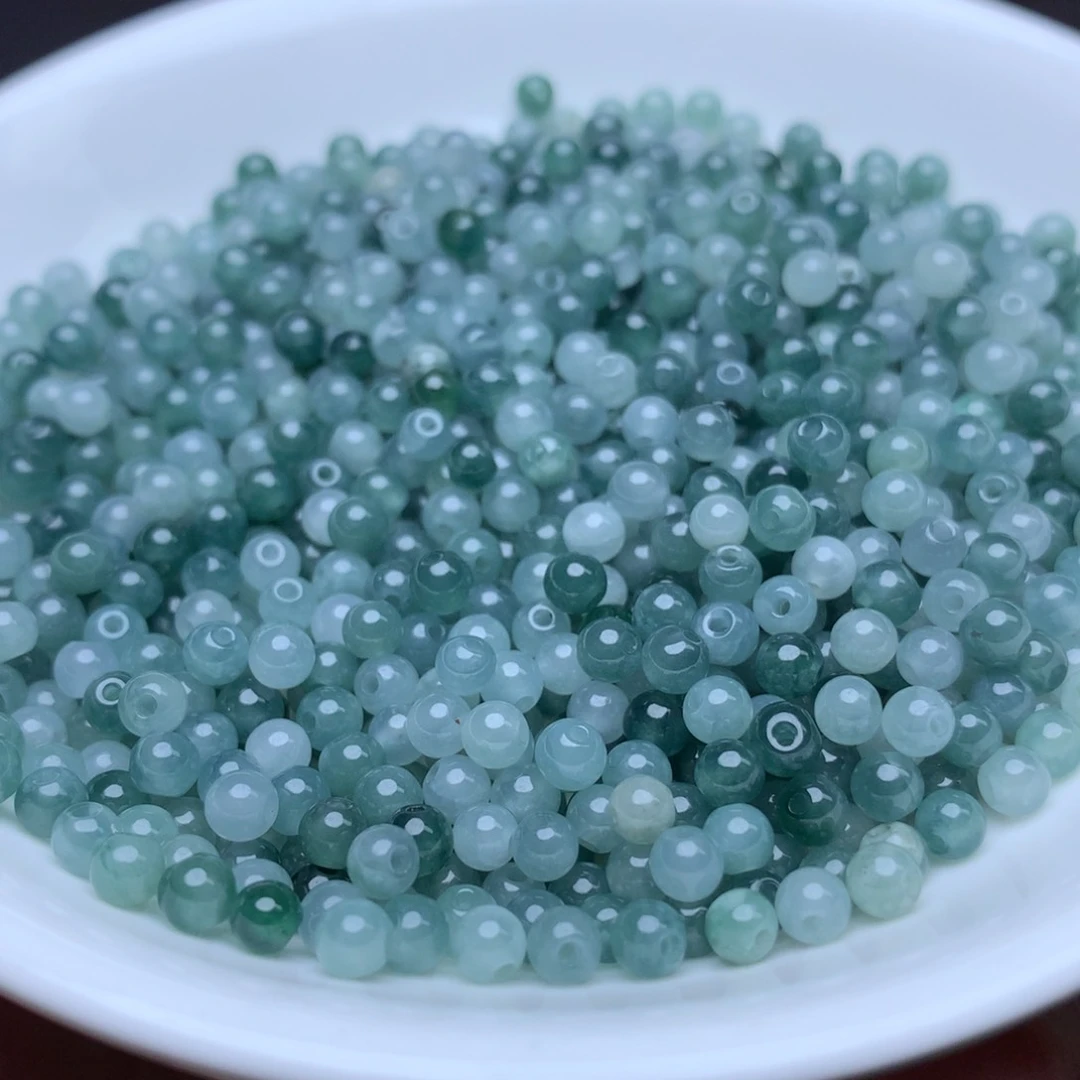 【闪购商品】翡翠手链未镶嵌卡3.5冰蓝水100个