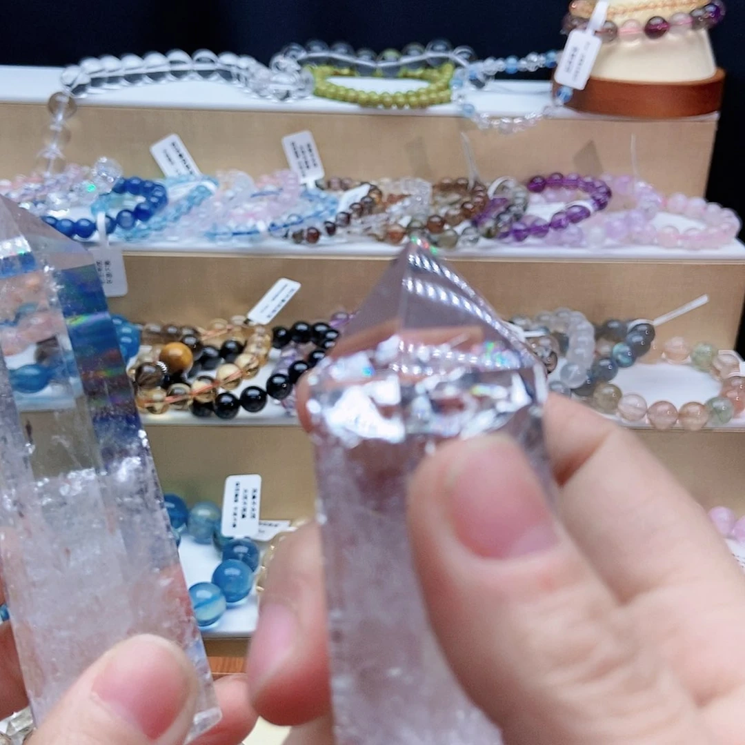 水晶手串未镶嵌第*天能量尖