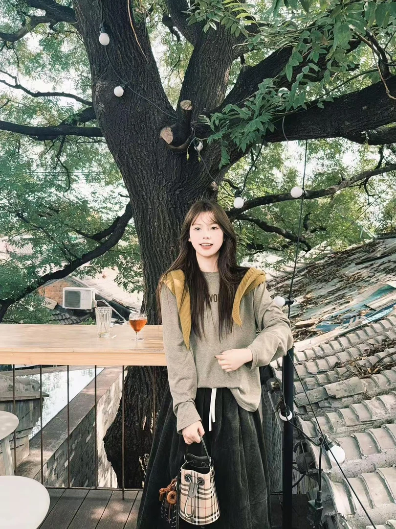 2025秋季新款韩系慵懒风长袖上衣气质百搭宽松显瘦八分山本裤套装