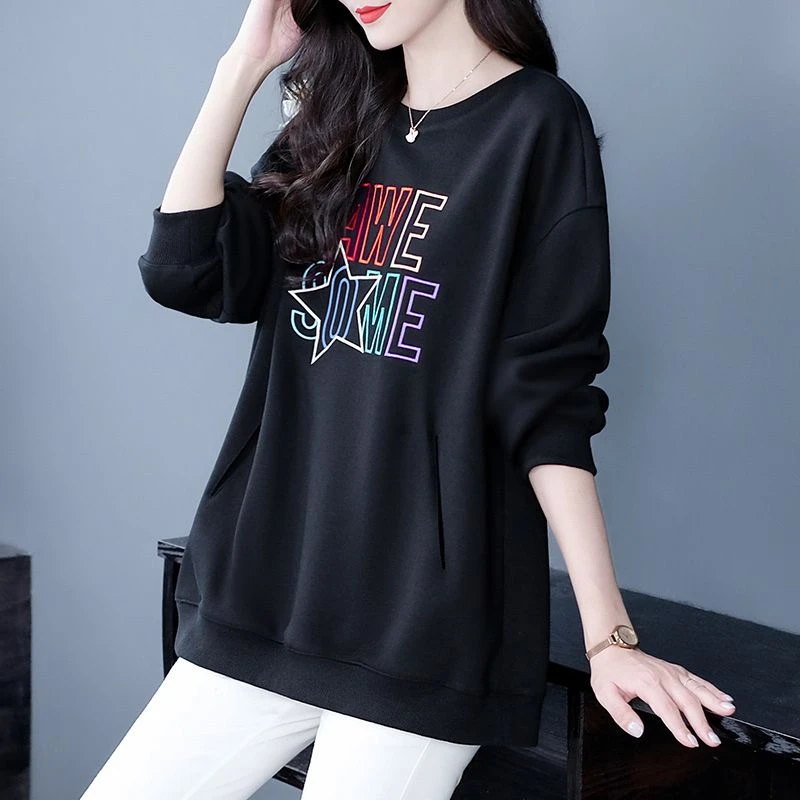 卫衣女秋季新字母上衣230681