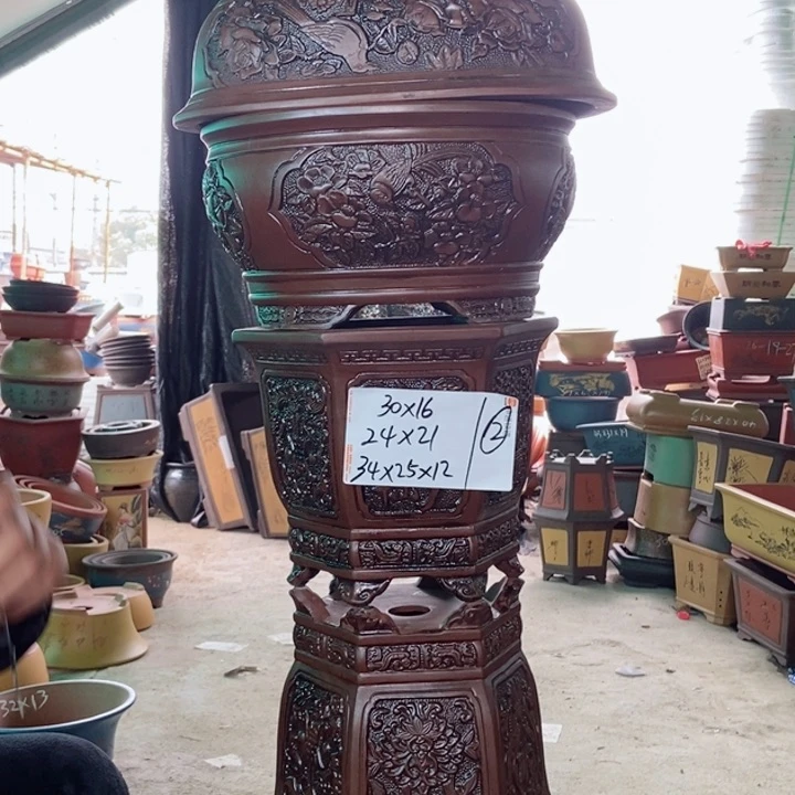 紫砂花盆紫砂紫砂