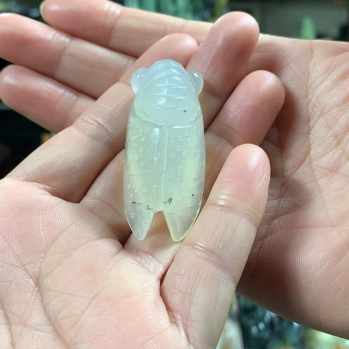 蛇纹石玉手把件未镶嵌