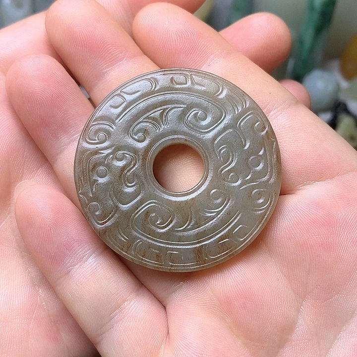 和田玉未镶嵌挂件芝**水
