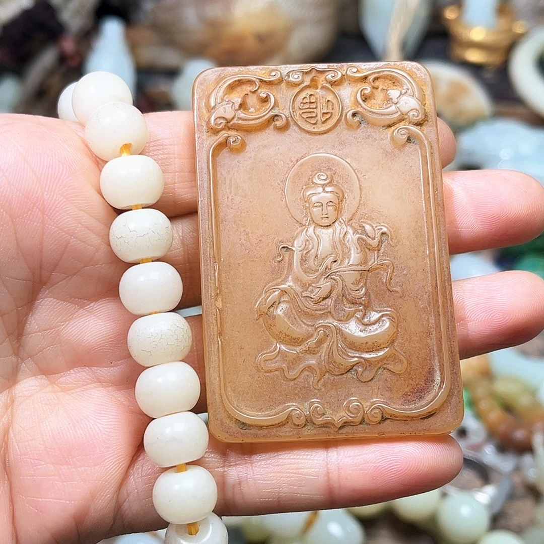 浅***1白玉菩提吊坠46789