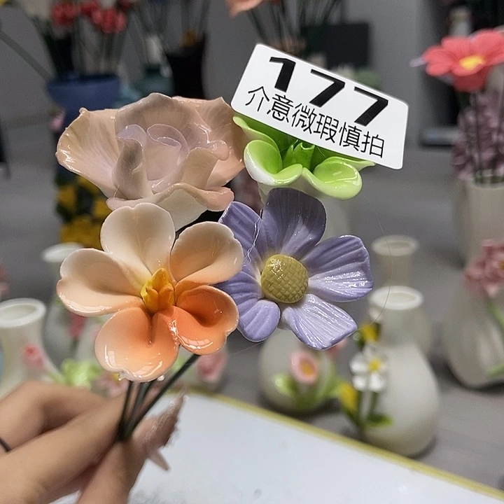 陶瓷纯手工捏花设计
