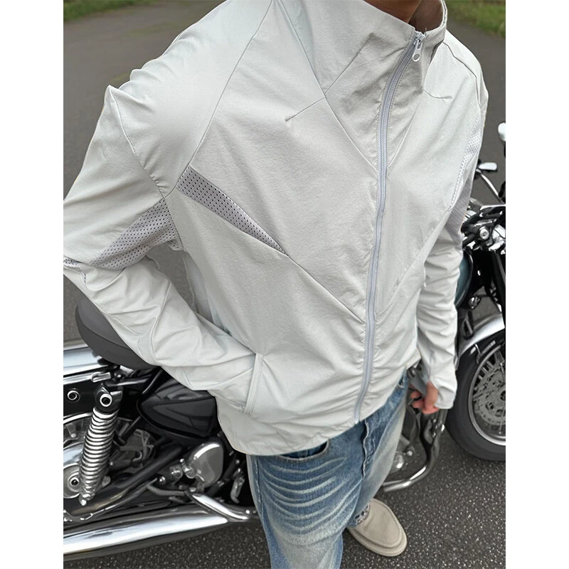 毒液激光网眼原纱防晒衣男夏季户外休闲运动轻薄透气美式速干外套