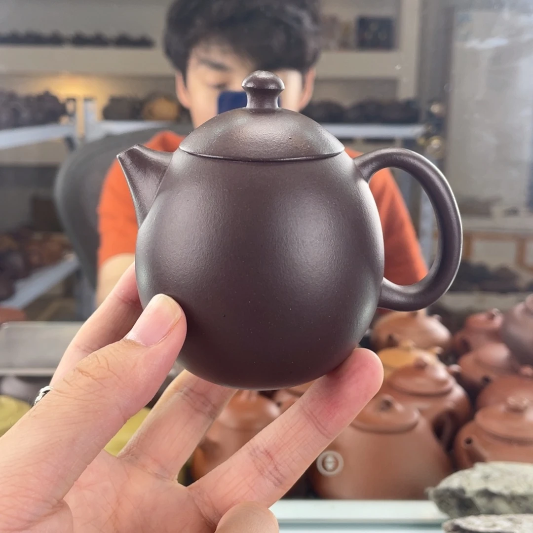 茶壶紫砂170cc老紫泥茶壶