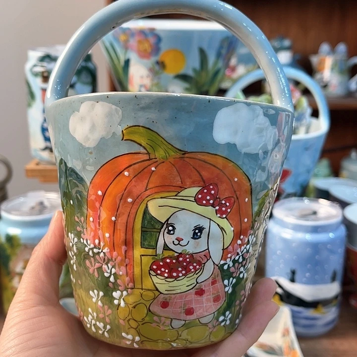 陶景德镇釉下手绘陶瓷