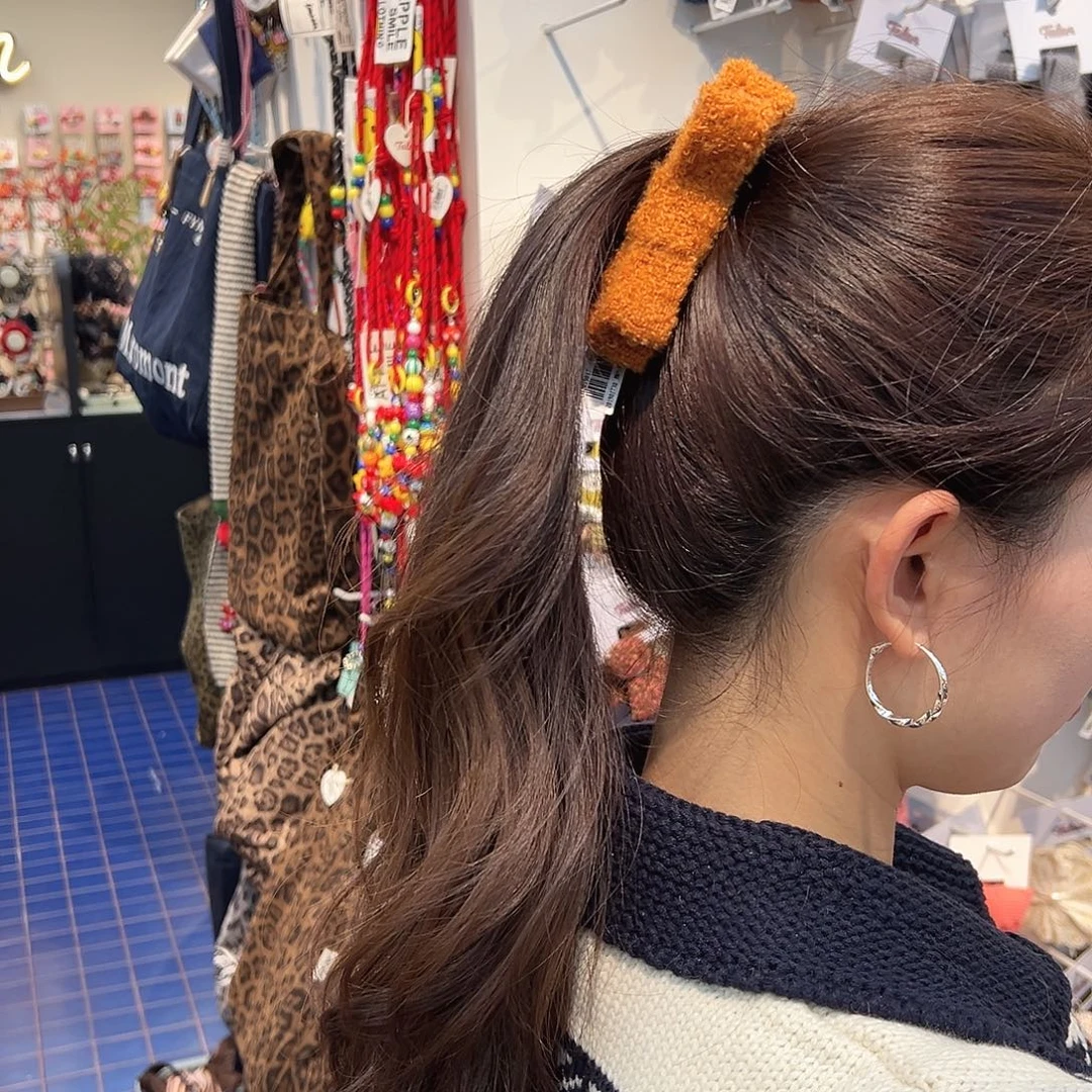 布艺铁合金橘色小号