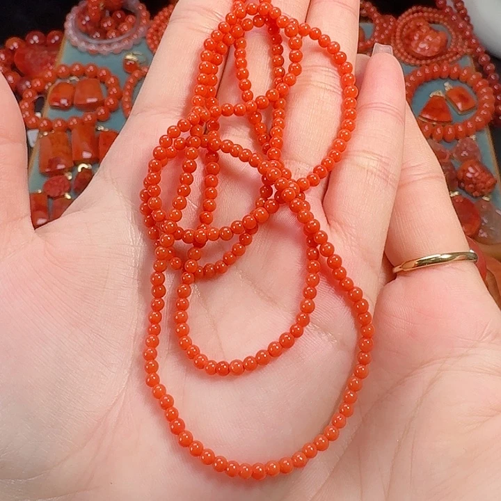 南红玛瑙未镶嵌3素圈