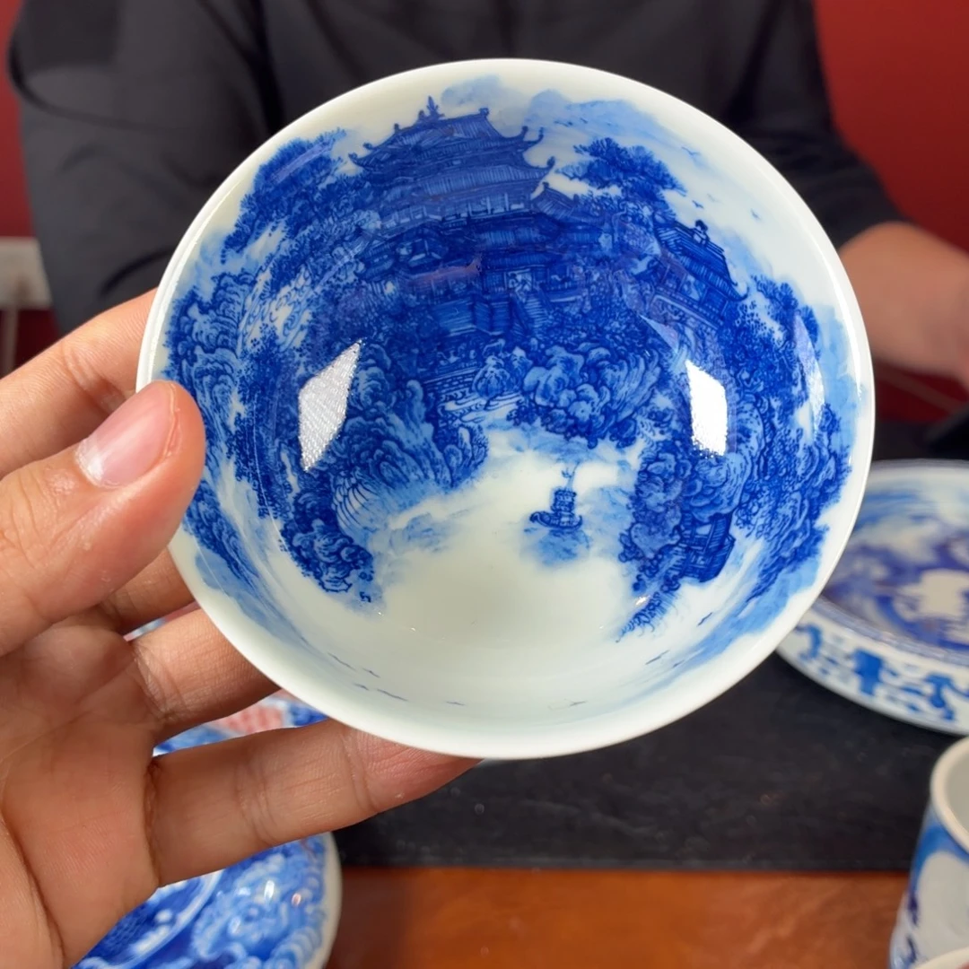 瓷杯子瓷姑娘景德镇陶瓷艺术