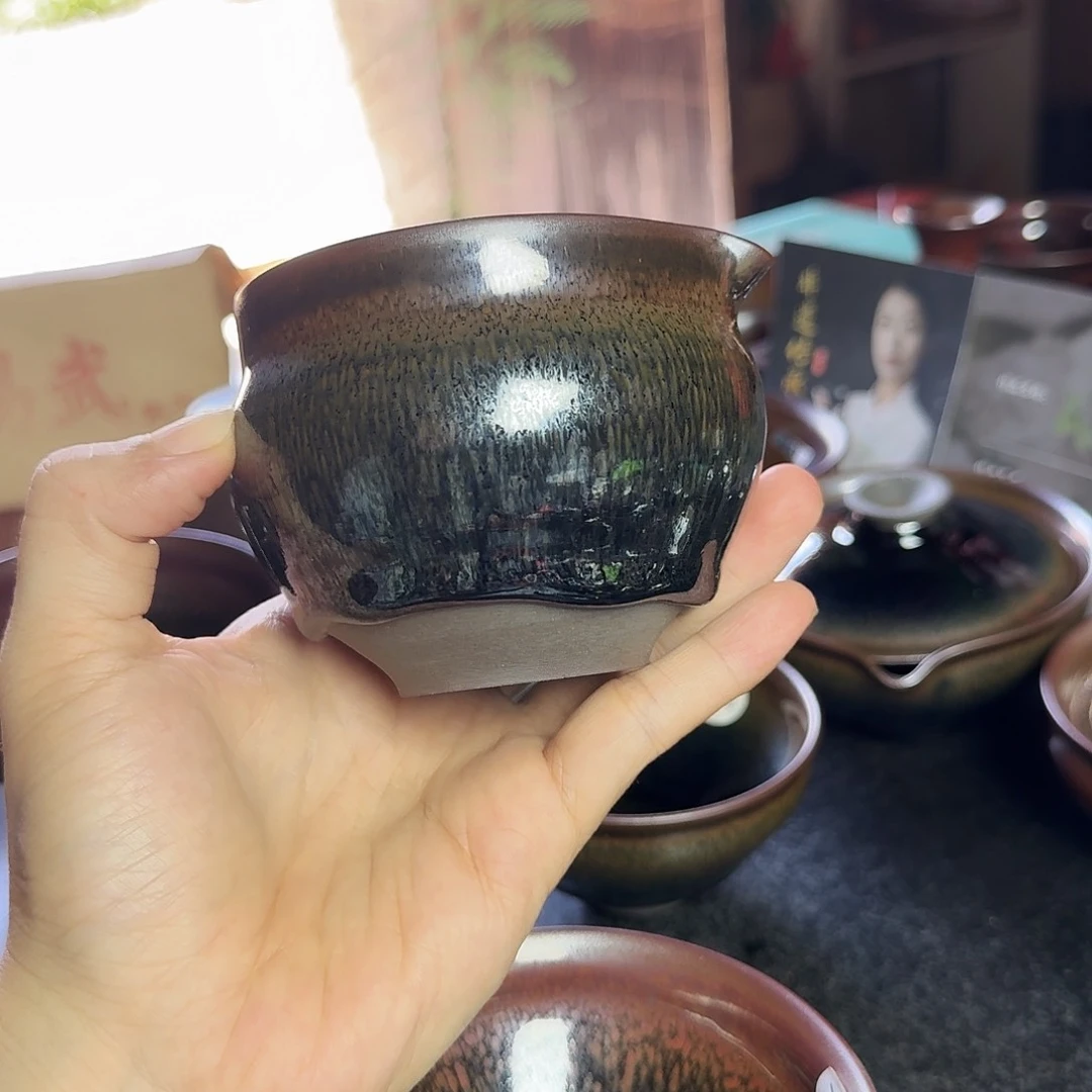 茶盏7555秋罗柴烧手工窑宝