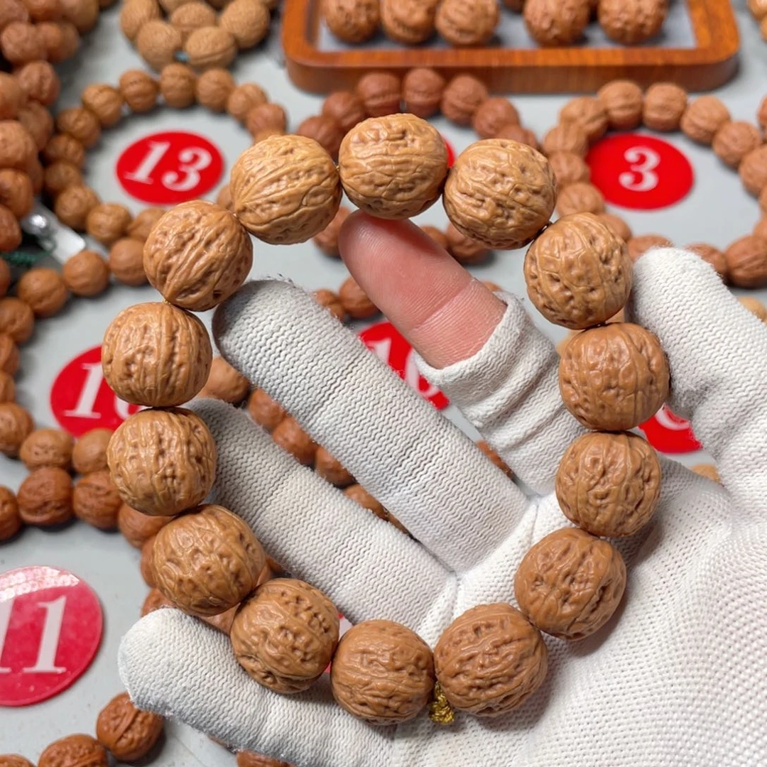 文玩核桃手串18mm蚂蚁纹方墩