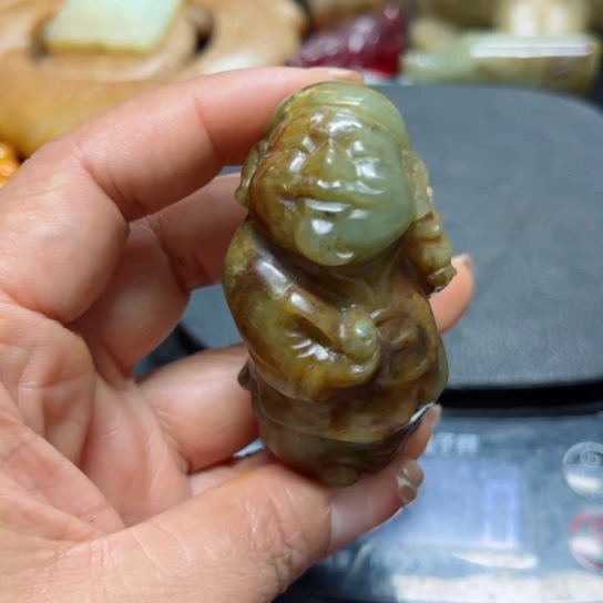 吊坠白玉菩提把件