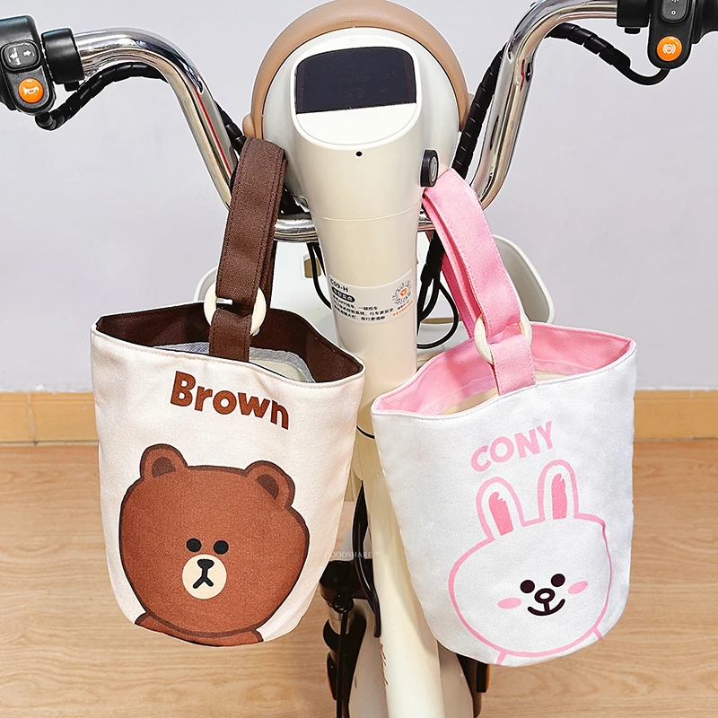 电动车前置挂包可爱卡通高颜值电瓶自行车通用储物收纳袋水桶挂包