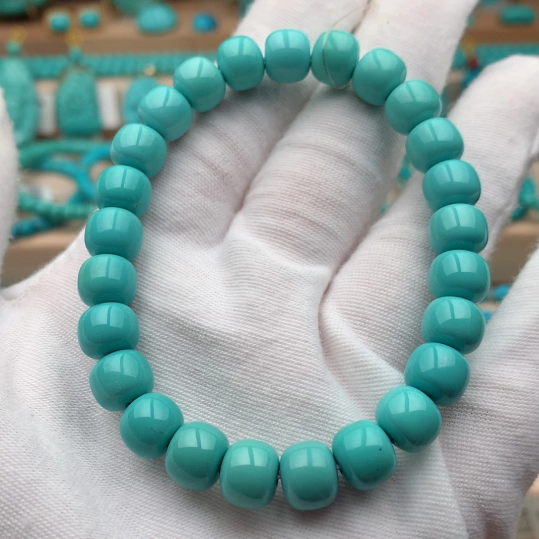 绿松石未镶嵌珠宝奇石8.5mm